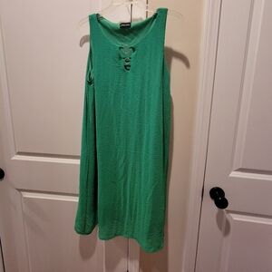 Chloe + Rene Green Sleeveless Dress